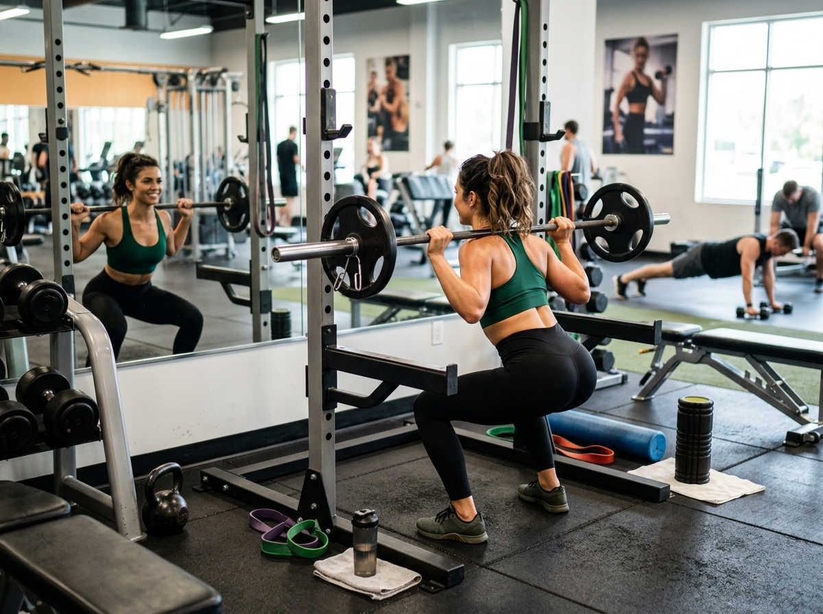 A fit and confident person, either male or female, is preparing for a first date. They are in a well